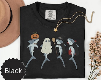 Comfort Colors® Halloween Tresher Shark Shirt, Cute Shark Shirt, Spooky Tresher Shark Tee, Tresher Shark Halloween Tshirt, Shark Gift