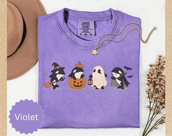 Comfort Colors® Orca Whale Halloween Shirt, Cute Orca Whale Shirt, Spooky Whale Tee, Trick or Treat Whale, Orca Halloween Tshirt, Whale Gift