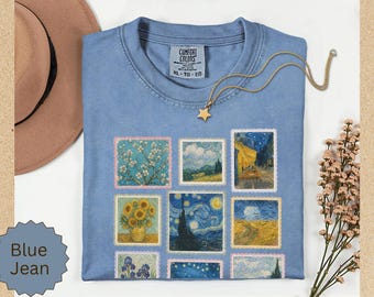 Comfort Colors® Van Gogh Shirt, Museum Lover Gift, Sunflowers Tshirt, Starry Night Shirt, Classic Artist Shirt, Famous Art Shirt, Funny Art