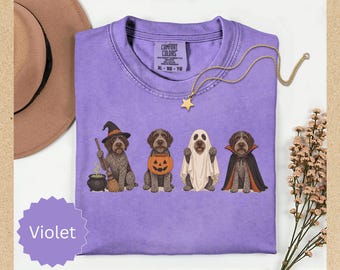 Comfort Colors® Halloween Griffon Korthals Shirt, Cute Griffon Korthals Tshirt, Spooky Wired Hair Griffon Tee, Griffon Halloween Tshirt