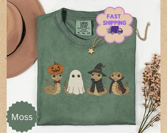 Comfort Colors® Halloween Rattlesnake Shirt, Spooky Rattlesnake Sweater, Rattlesnake Halloween Tshirt, Rattle Snake Sweatshirt, Snake Youth