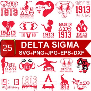 Delta Sigma Theta svg png Bundle, signe de la main de 1913 fichiers coupés, signe Delta Sigma Theta, DST 1913 svg, AEO Clipart eps jpg AI, cricut, silhouette