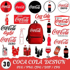 Coca-Cola-Svg-Bundle, Cola-inspirierte Kunst, Trink-Svg, Coca-Cola-Svg, Coca-Cola-Aufkleber, Coca Cola Digitale Datei, Datei für Cricut