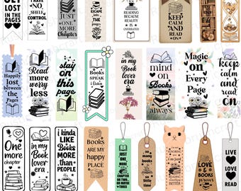 Bookmarks SVG Bundle, Bookish PNG, Spicy Books Designs, Romance, Book Lover, Reading, Laser Engraving, Reading Quotes, Retro book svg,