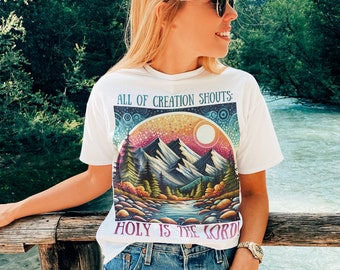 All Creation Shouts Women's Midweight Cotton Tee