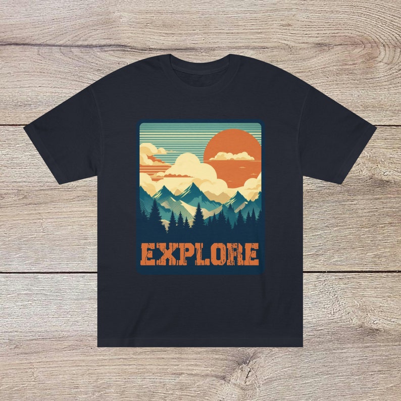 Explore Nature Unisex Tshirt Black