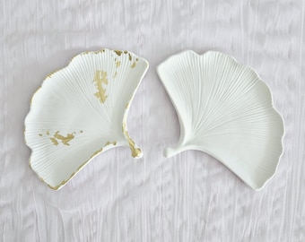 Ginkgo tray Ginkgo leaf tray Ring dish Trinket dish Decorative tray Jewelry tray Catch all tray Key tray Coffee table tray Trinket tray
