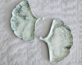 Ginkgo tray Ginkgo leaf tray Marble tray Ring dish Decorative tray Jewelry tray Catch all tray Key tray Coffee table tray Trinket tray