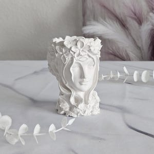 Succulent planter Succulent pots  Head planter Flowerpot Body planter Woman face vase  Decorative vase Handmade vase Dried flowers vase