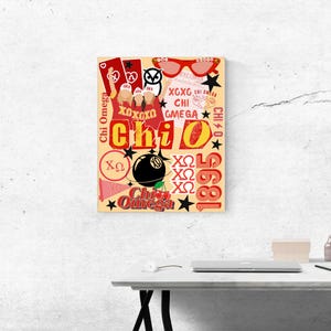 Chi Omega Sorority Poster | XO Greek Life Wall Art, Chi O Decor, Big Little Gift, Sorority Recruitment Banner Prin