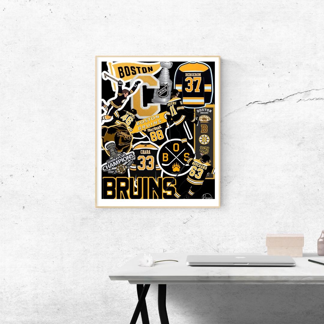 Boston Bruins Hockey Poster Fan Cave Wall Art (digital Download) Etsy — free download