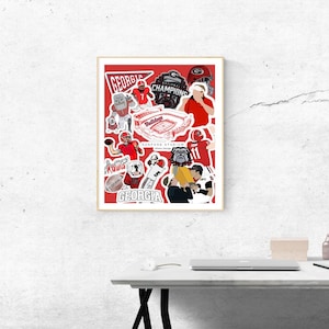 Georgia Bulldogs Football Poster – UGA Digital Print – Sanford Stadium Wall Art, Dawgs Fan Gift, College Football Decor | gift for UGA fans