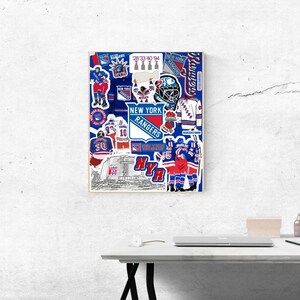 New York Rangers Hockey Art Print – Custom Sports Poster – NHL Rangers Gift for Fans