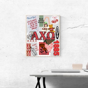Alpha Chi Omega Poster – AXO AChiO Sorority Wall Art, Big Little Gift, Bid Day Decor, Digital Download Printable