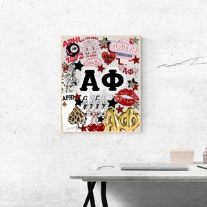 Alpha Phi Art Print – Digital Sorority Poster, Big Little Gift or Dorm Room Decor