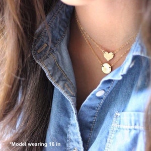 Herz Goldene Halskette - Promi Style - 14K Goldfilled