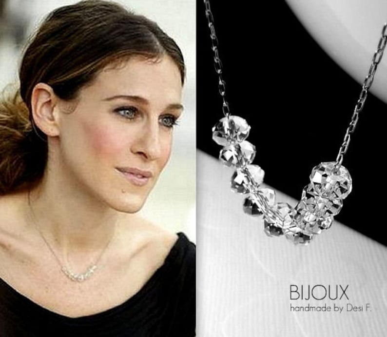 Sex and the City - Carrie Bradshaw Diamond Necklace -  925 Sterling Silver 