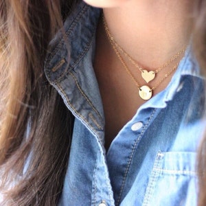 Herz Goldene Halskette - Promi Style - 14K Goldfilled