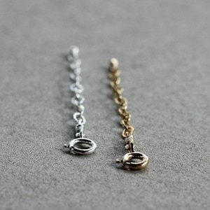 Necklace Extenders - 14K Goldfilled or 925 Sterling Silver- Add-On item for Bijouxbydesif pieces only