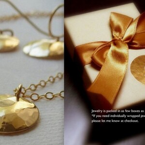 Disc Necklace 14K Goldfilled Soleil Necklace....... image 5