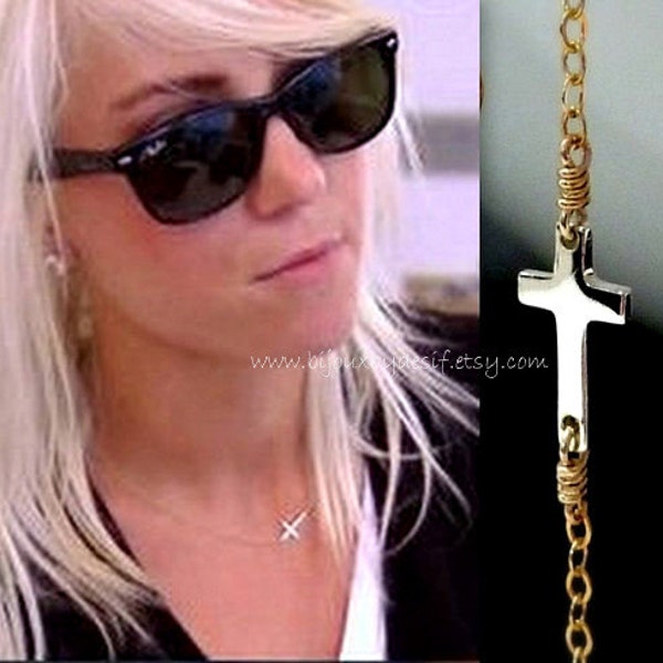 Daylight Mixed Metal Cross Necklace
