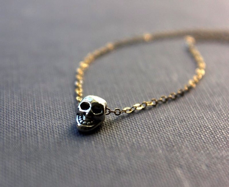 Little Skull Necklace Celebrity Style Necklace image 2