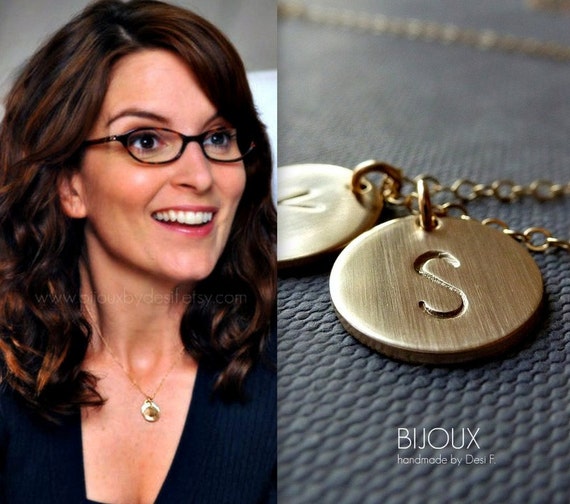 Two Initial Gold Disc Necklace | Eve's Addiction