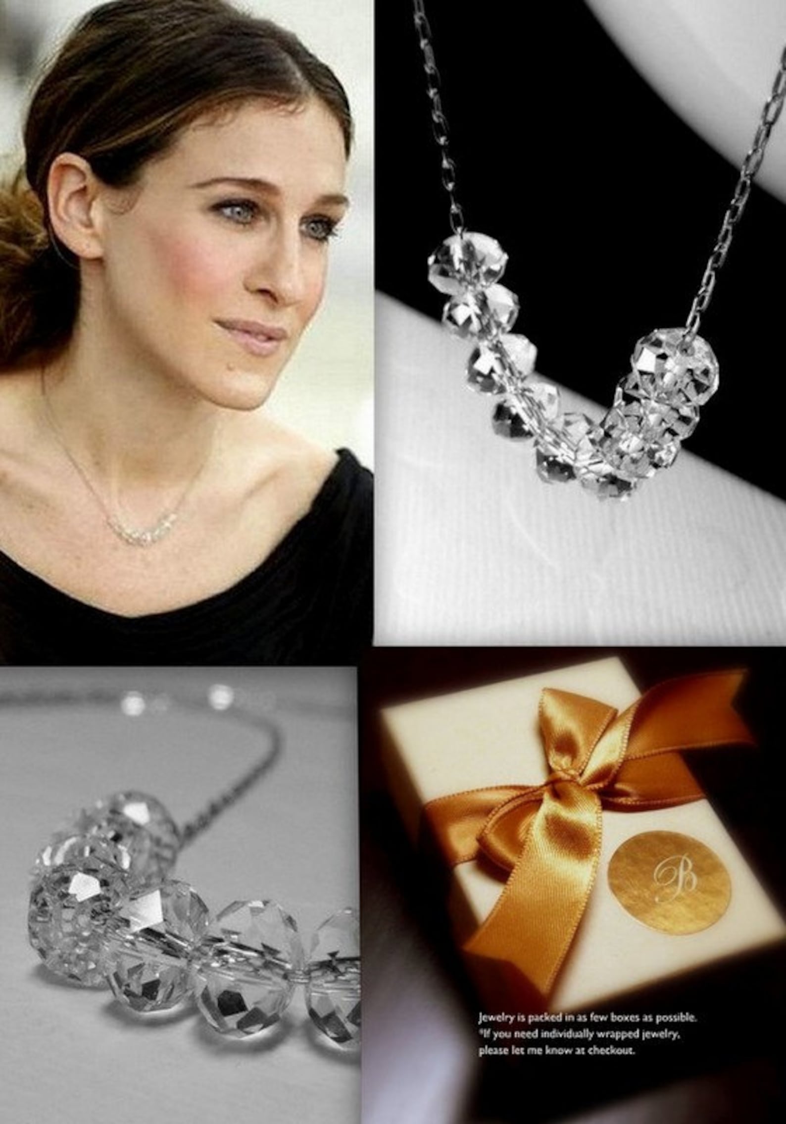 Sex and the City Carrie Bradshaw Diamond Necklace 925 Etsy UK