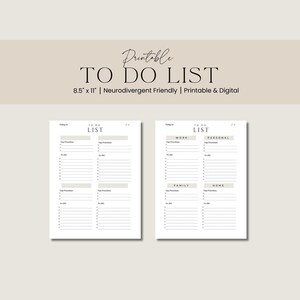 Printable To-Do List, To Do List, To Do List Template, Digital To Do List, To Do List, Daily To Do List, To Do List Printable, Simple To-Do