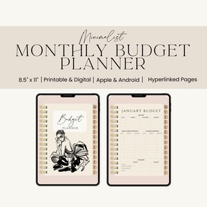 Digital Monthly Budget To Do List, Digital Planner, Planner Budget Digital, Budgeting Planners, Monthly Budget Planner, -Budget