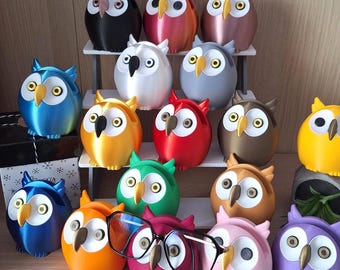 Porte lunettes hibou  – support original en impression 3D – rangement lunettes mignon et pratique