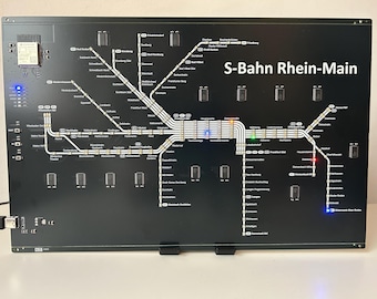 Frankfurt S-Bahn PCB with 208 LEDs - Real-time local transport