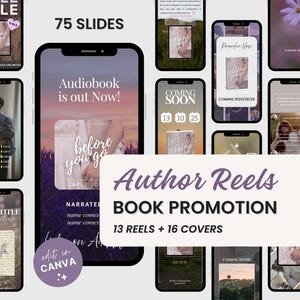Author Reel Instagram Video Romance Writer Canva Templates Instagram Reel Marketing Book Launch Promo Reveal Self Publishing Indie Author IG