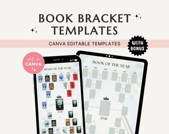 Modèle de support de livre Bookstagram 2026, suivi de lecture mensuel Bookstagram, support de livre numérique Canva, modèle Bookstagram IG du livre de l'année Instagram