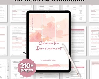 Character Workbook Digital Printable Character Planner Novel Writing Guide Character Profile NaNoWriMo Character Development Story Template