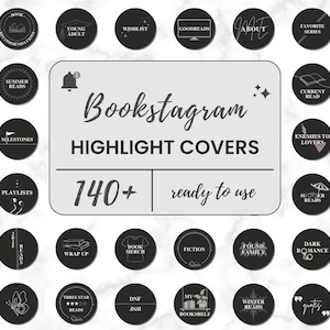 Bookstagram Highlight Cover Dark Instagram Minimalist Bookish Bookstagram Book Aesthetic Highlight Story Cover Dark Academia Romance Icon IG