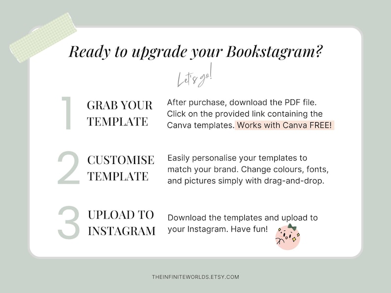 Bookstagram Template Instagram Bookish Sage Bookstagram Canva Book ...