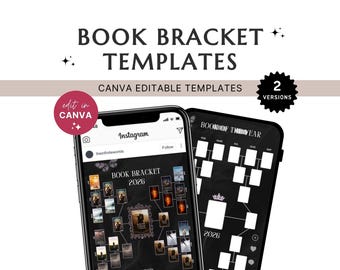 Plantilla de soporte para libros, estilo oscuro, para Bookstagram, seguimiento mensual de lectura, Canva, soporte digital para libros, Instagram, plantilla del Libro del Año para Bookstagram