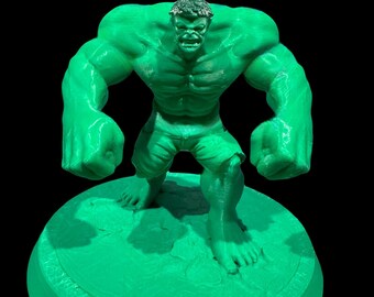 3D Printed Marvel Comics Incredible Hulk Statue 7” Tall