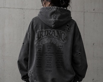 Sudadera con capucha del BTS Arirang World Tour, jersey de Kpop, sudadera coreana para fans de conciertos de música, ropa urbana.