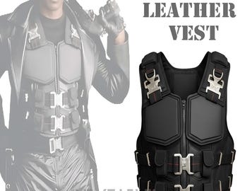 Klinge Lederweste | Vampir Jäger Cosplay Rüstung Handmade Wesley Snipes Weste