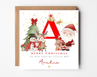 Personalised Children's Christmas Card | First Christmas Keepsake | #29(i)
