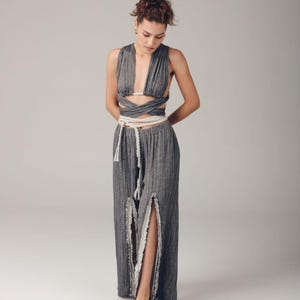 Goddess Dress, zweiteiliges Set, Hosenset, bequeme Hose, Boho-Hose und Top-Set, Baumwollhose und Top-Set, Yoga-Outfit, Beach Resort Wear, Geschenk