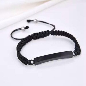 Adjustable memorial bracelet; Urn Jewelry; Cremation Jewelry; Customizable Bracelet Urn Keepsake; Urn Bracelet for Human or Pet Ashes Black