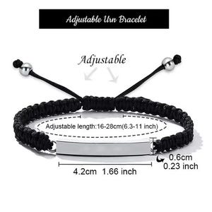 Adjustable memorial bracelet; Urn Jewelry; Cremation Jewelry; Customizable Bracelet Urn Keepsake; Urn Bracelet for Human or Pet Ashes image 3