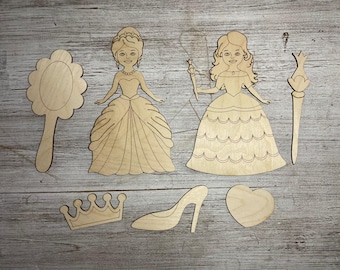 Kit per dipingere la tua principessa / Set fai da te per bambini