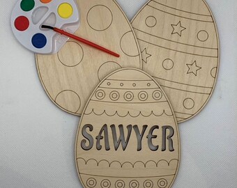 Paint Your Own Personalized Easter Egg Kit | Easter Paint Kit | Easter Craft Kit | Easter Coloring | Easter Paint Set | Easter Craft for Kid