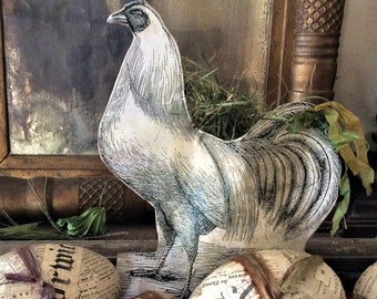 Rooster Chicken Basket PDF Downloadable Easter