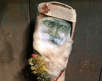 Napkin Santa with Flag (Or without)