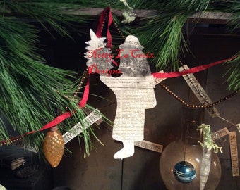 Santa Holding A Tree